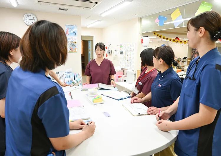 Care team at nursing station